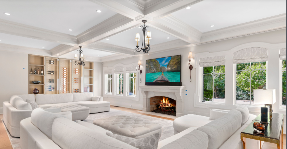 White walls and white couches